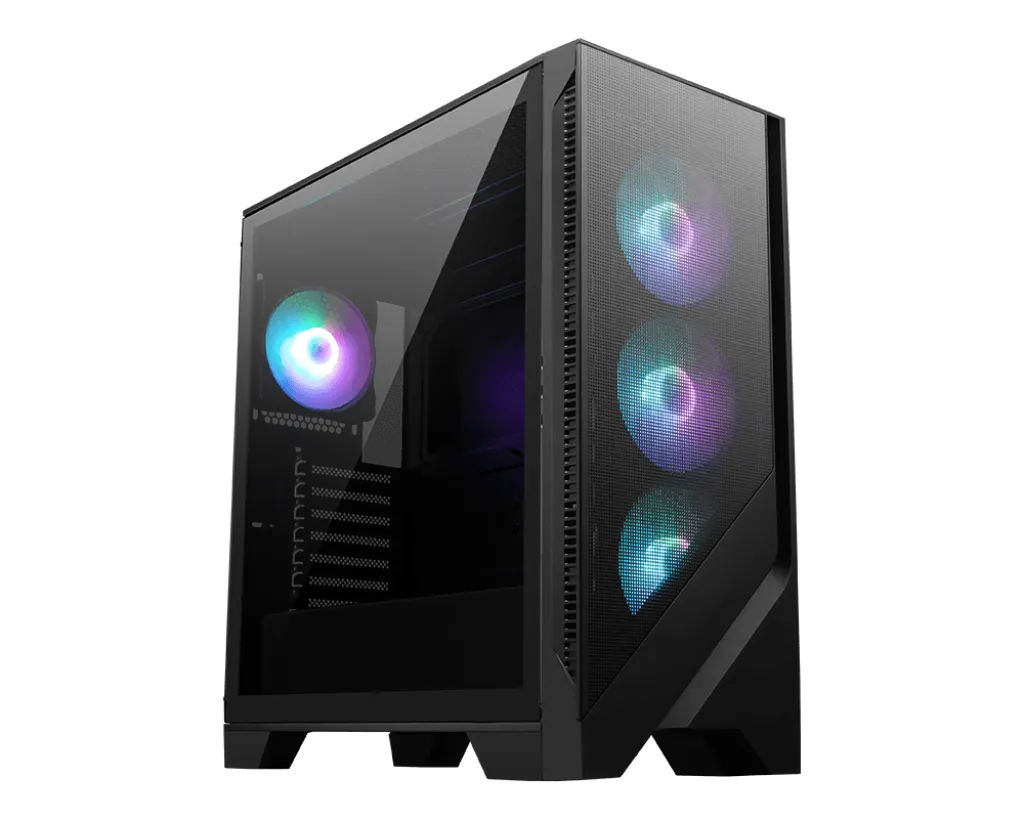Корпус MSI MAG Forge 321R Airflow, Midi Tower, ATX, Black, 2x3.5"/3x2.5", 2xUSB3.2, USB-C