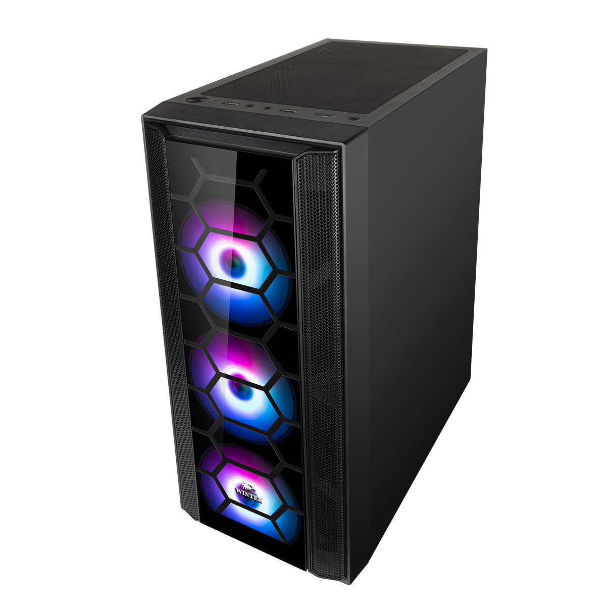 Корпус Wintek Galaxy F507 TG, Midi Tower, ATX, Black, 2x3.5"/2x2.5", 2xUSB, USB3.0