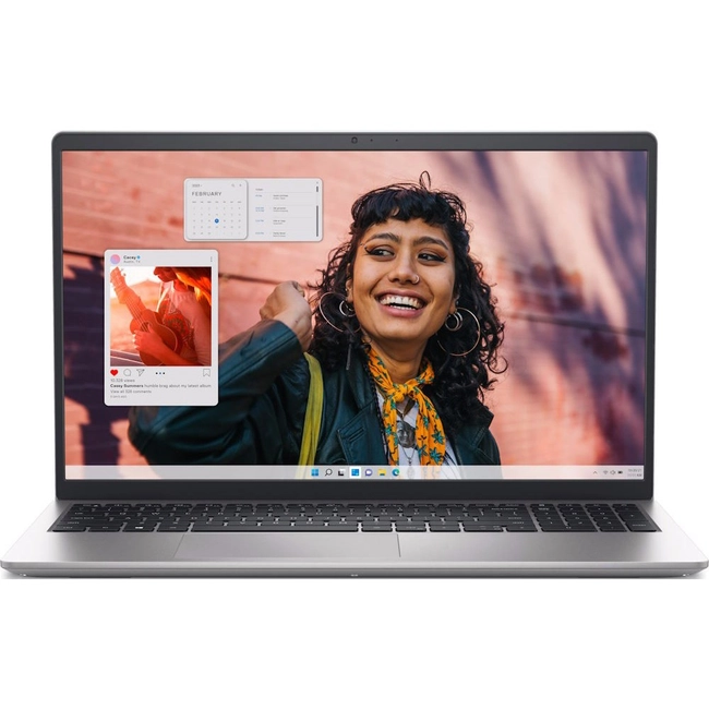 Ноутбук Dell/Inspiron 3530/1г/Core i7/1355U/1,7 GHz/16 Gb/M.2 PCIe SSD/512 Gb/No ODD/Graphics/Iris Xe/256 Mb/15,6 ''/1920x1080/Ubuntu/22.04/120Hz/Сере