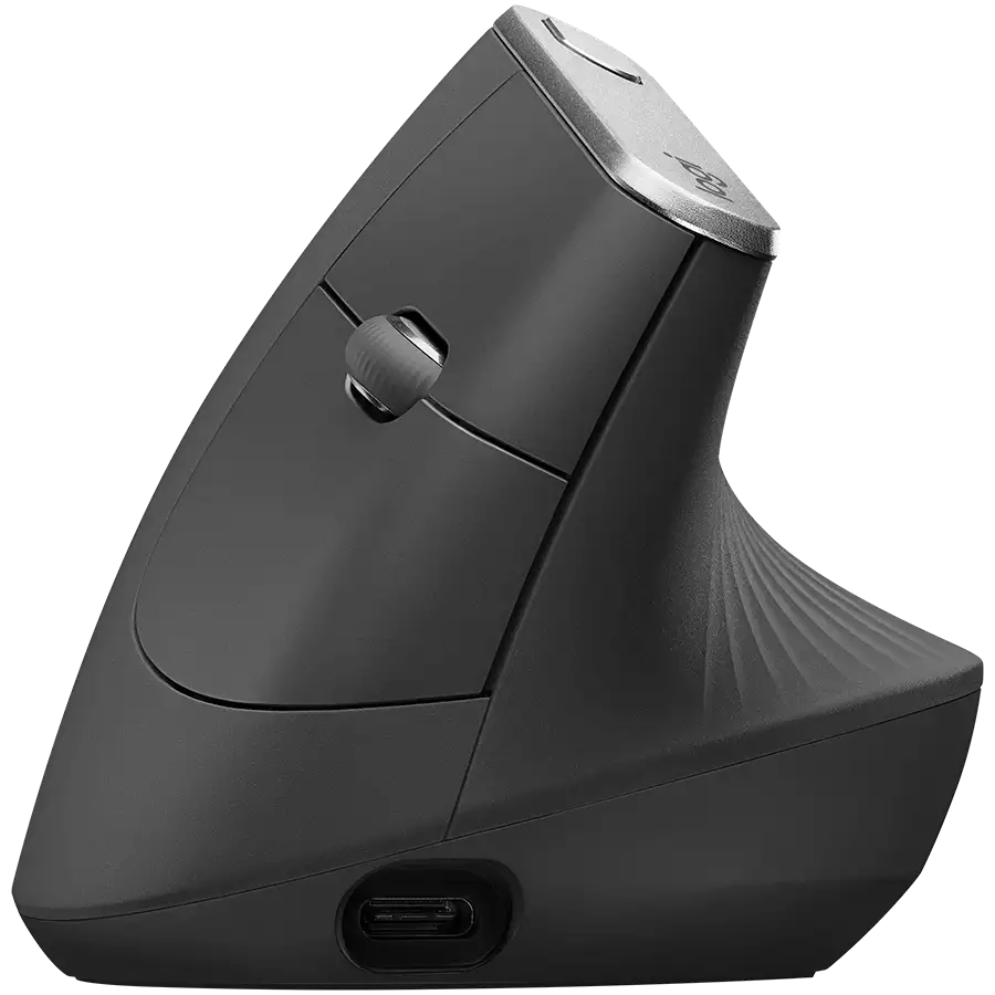 Мышь беспроводная Logitech MX Vertical (400-4000 dpi, Bluetooth, 2.4 GHz/USB-ресивер (Logitech Unifying®), 4 настраиваемые кнопки, перезаряжаемая литий-полимерная батарея (240 мА·ч)), (M/N: M-R0074 / C-U0007)
