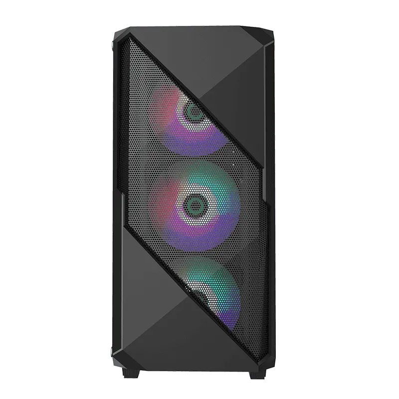 Корпус GameMax Revolt (MFG.3606), Midi Tower, ATX, Black, 2x3.5"/2x2.5", USB2.0, USB3.0