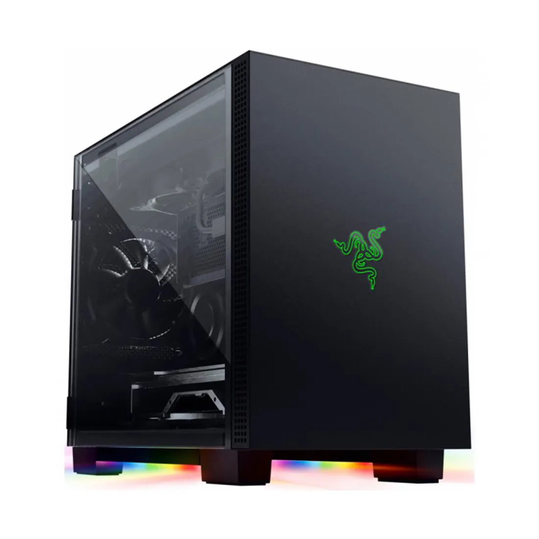 Корпус Razer Tomahawk, Mini ITX, m-DTX, m-ITX, Black, 1x3.5"/3x2.5", 2xUSB3.2, USB-C