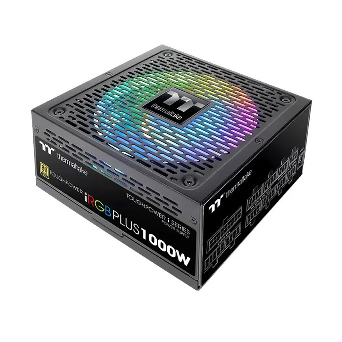 БП ATX 1000W Thermaltake Toughpower iRGB PLUS,Gold,20+4/20+4+8/24+4/24+8/24+4+8,14cm,6x6+2p PCI