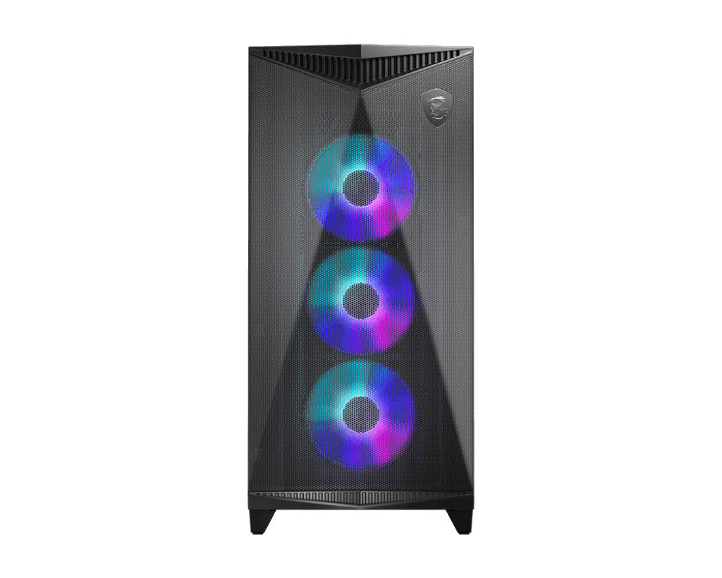 Корпус MSI MPG Gungnir 300R Airflow, Midi Tower, E-ATX, Black, 2x3.5"/4x25", 2xUSB 3.0, USB-C, ARGB