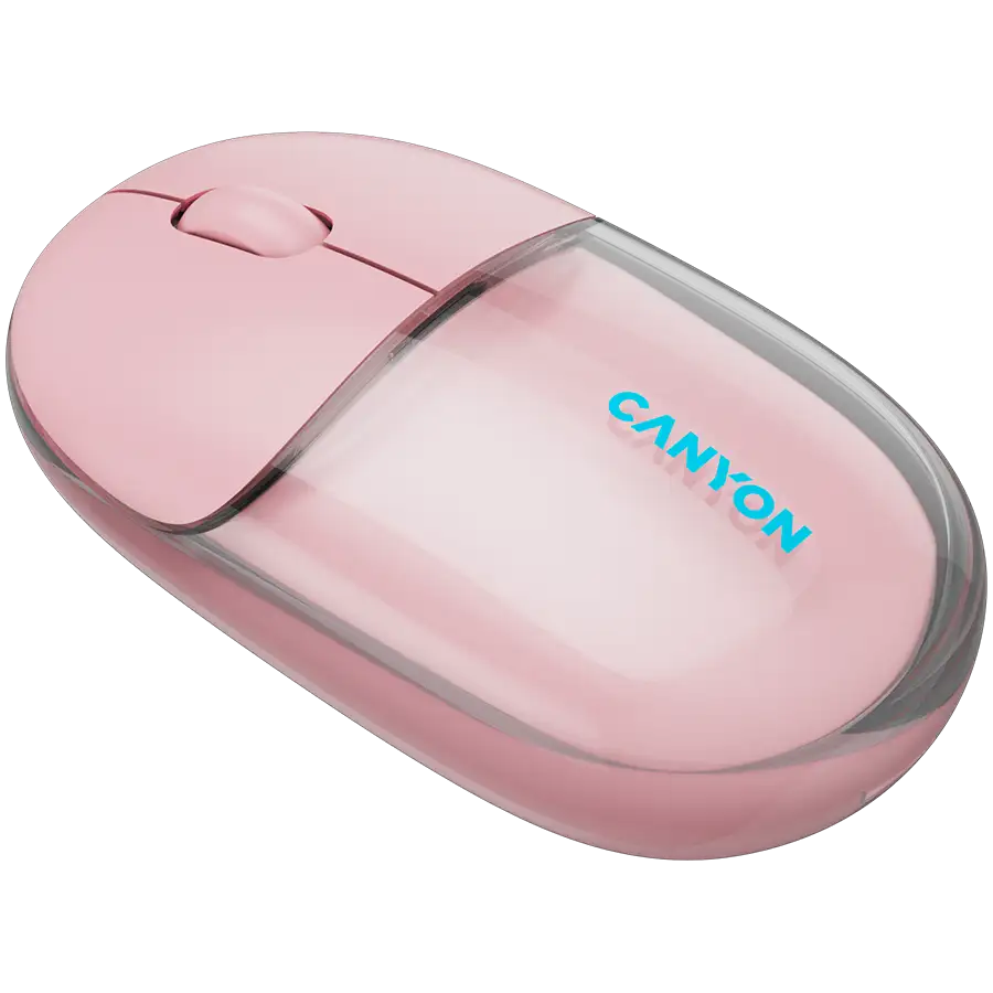CANYON mouse OnClick 24 BT/ Wireless Transparent/Pink