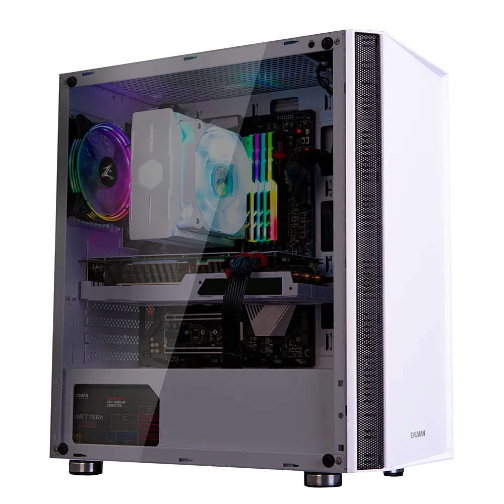 Корпус Zalman R2, Midi Tower, E-ATX, White, 2x3.5"/2x2.5", 2xUSB, USB3.0, RGB