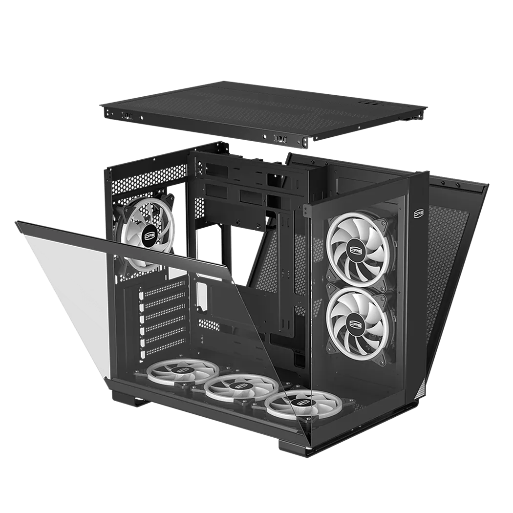 Корпус PCCooler C3T500 BK ATX/MATX/ITX USB3.1 Gen 2 Type-C, USB3.0, USB2.0 Black