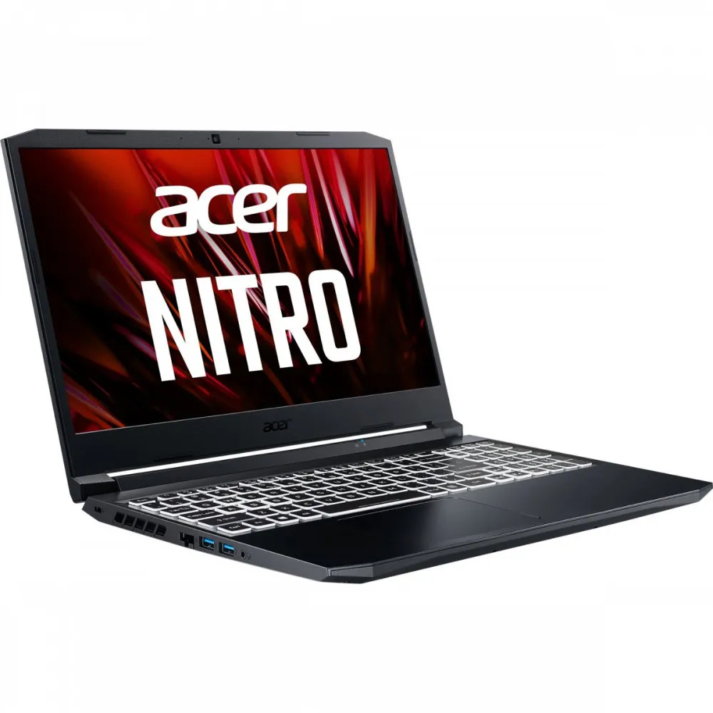 Ноутбук Acer NH.QBRER.002 Nitro 5 AN515-45 15.6'' FHD(1920x1080) IPS 144Hz nonGLARE/AMD Ryzen 7 5800H 3.20GHz Octa/8GB/512GB SSD/NVIDIA GeForce RTX 3070 8GB/WiFi/BT/HD Web Camera/2,3 kg/DOS/1Y/BLACK
