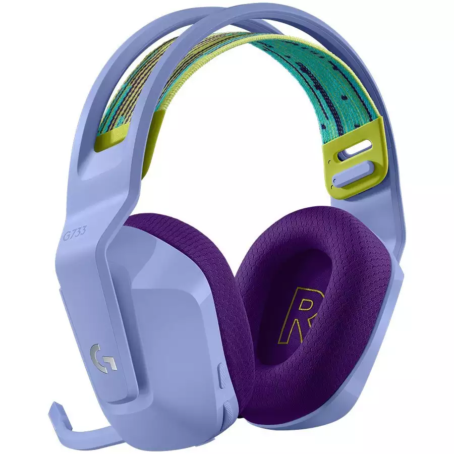 Гарнитура беспроводная игровая Logitech G733 LIGHTSPEED Wireless RGB Gaming Headset - LILAC - 2.4GHZ - N/A - EMEA (M/N: A00125 / A-00080)