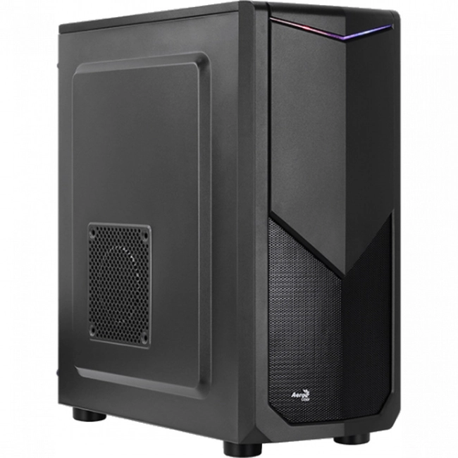 Корпус AeroCool Tomahawk-S, Midi Tower, ATX, Black, 1x3.5"/4х2.5", 2xUSB