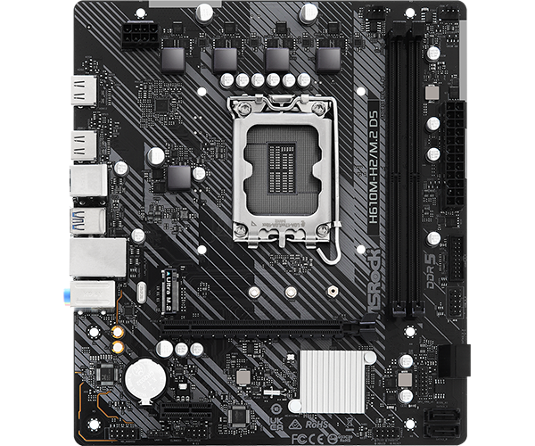 Матплата ASRock H610M-H2/M.2 D5, iH610, S1700, mATX, 2DDR-5,1xPCI-Ex16, 4SATA, 1xM.2, 2xHDMI, 10USB