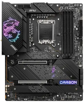 Матплата MSI MPG Z690 Carbon EK X, iZ690, S1700, ATX, 4DDR-5, 3xPCI-Ex16, 6SATA, 5xM.2,HDMI,DP,17USB