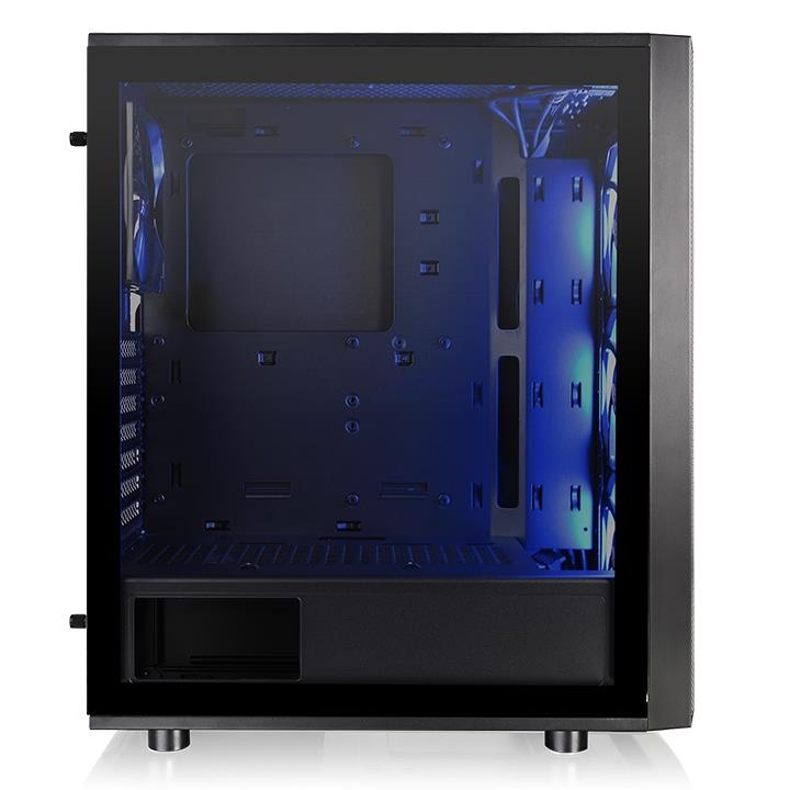 Корпус Thermaltake Versa J25 TG RGB, Midi Tower, ATX, Black, 2x3.5"/2x2.5", 2xUSB3.0