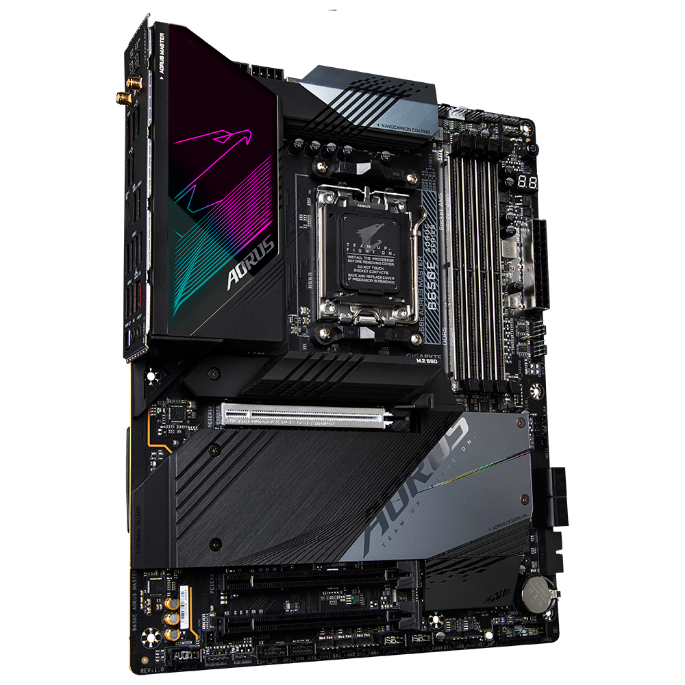 Матплата Gigabyte B650E Aorus Master, AM5, ATX, 4DDR-5, 3xPCI-Ex16, 4SATA ,4xM.2, HDMI, WiFi, 20USB