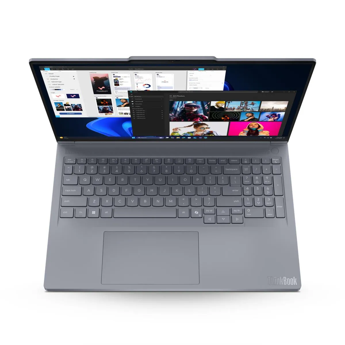 Ноутбук Lenovo 21U00015FW ThinkBook 16p G6 ADR 16" WQXGA(2560x1600) IPS 240Hz/AMD Ryzen 9 8940HX up to 5,3GHz (16Cores)/16GB/1TB SSD/NVIDIA GeForce RTX5060 8GB/Wi-Fi 7/BT5.4/720P HD Camera/BKLT/NoOS/1Y/Luna Grey