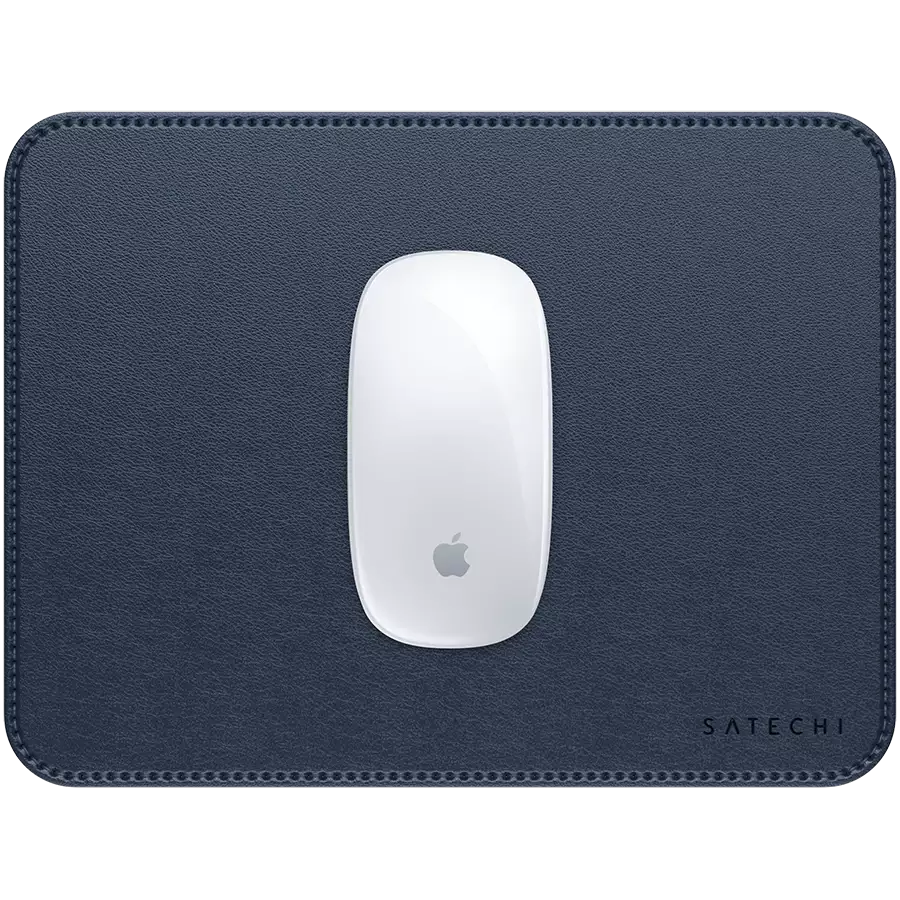 SATECHI Vegan-Leather Premium Mouse Pad (Blue)