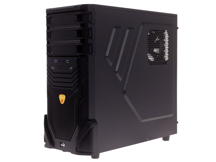 Корпус AeroCool Vs-3 Advance, Midi Tower, ATX, Black, 3x5.25"/6x3.5", 2хUSB3.0