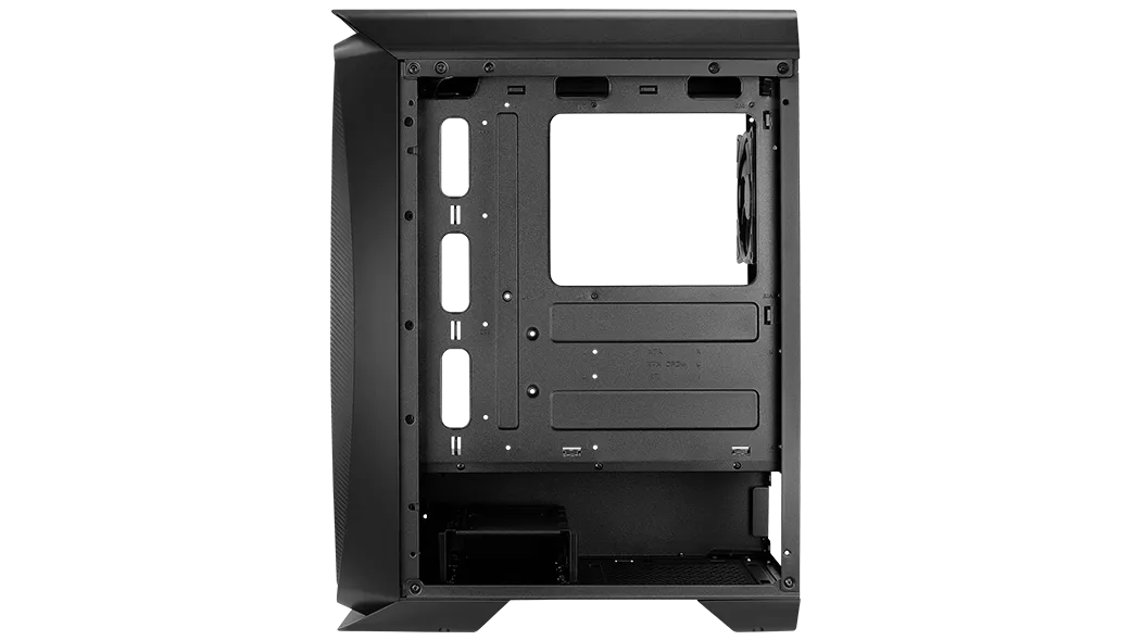 Корпус AeroCool Aero One Eclipse, Midi Tower, ATX, Black, 2x3.5"/2x2.5", 2xUSB3.0, RGB