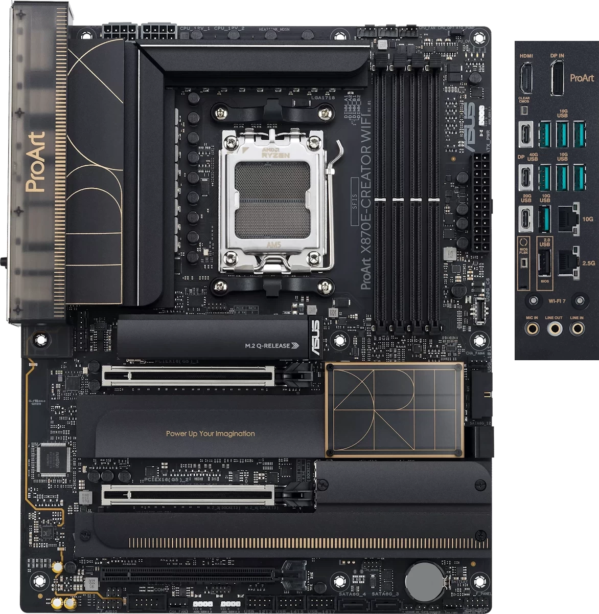 Материнская плата ASUS PROART X870E-CREATOR WIFI AM5 4xDDR5 4xSATA 4xM.2 HDMI ATX