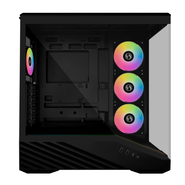 Корпус Lian Li Vector V100RX E-ATX/ATX/mATX/ITX G99.V100RX.01 2xUSB3.0, USB3.1, Type-C Black , Предустановленно 4xFans
