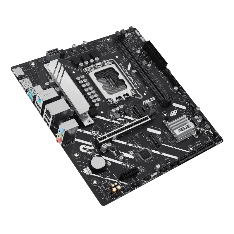 Материнская плата ASUS PRIME H810M-A-CSM, LGA1851 H810 2xDDR5 4xSATA 2xM.2 HDMI DP USB-C mATX