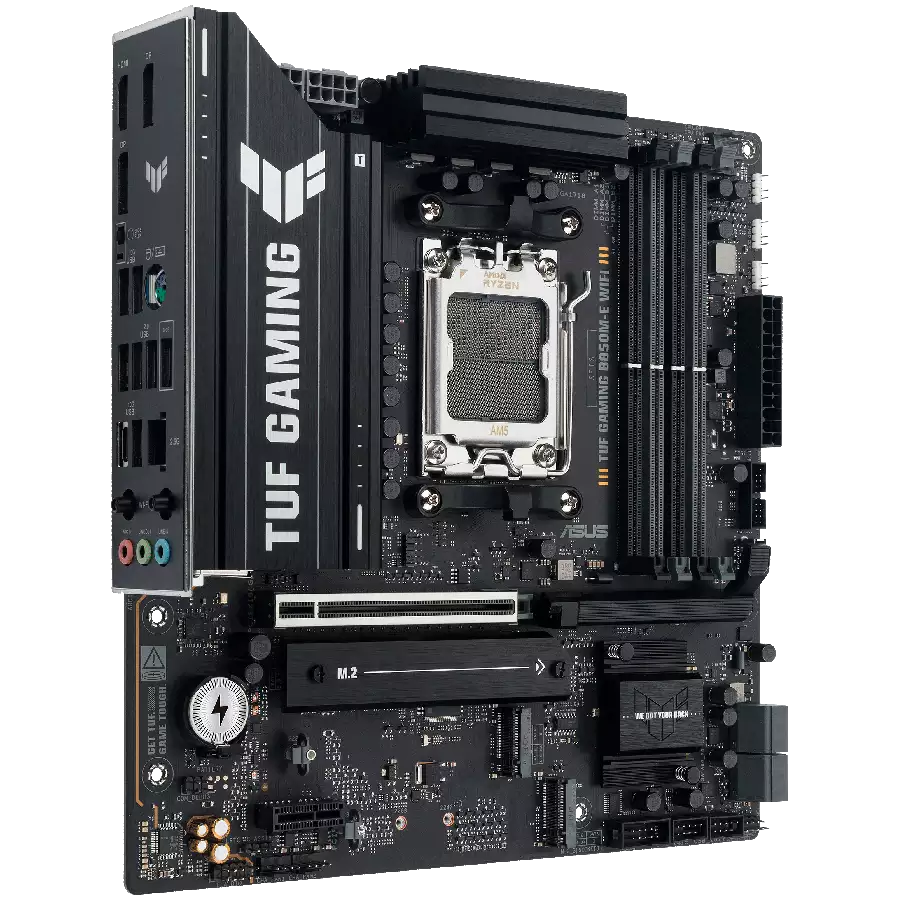 ASUS Main Board Desktop AMD Socket AM5 AMD B850 Chipset 4 x DIMM slots, max. 256GB, DDR5 1 x DisplayPort1 x HDMI port 1 x Wi-Fi module 3 x M.2 slots 4 x SATA ATX Form Factor