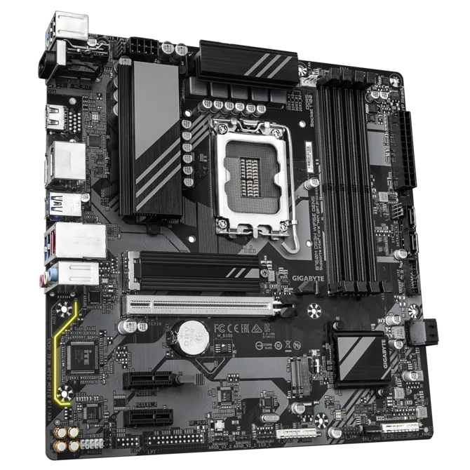 Матплата Gigabyte B760M DS3H WiFi6E Gen5, iB760,S1700,mATX,4DDR-5,4SATA,2xM.2,HDMI,2xDP,9USB