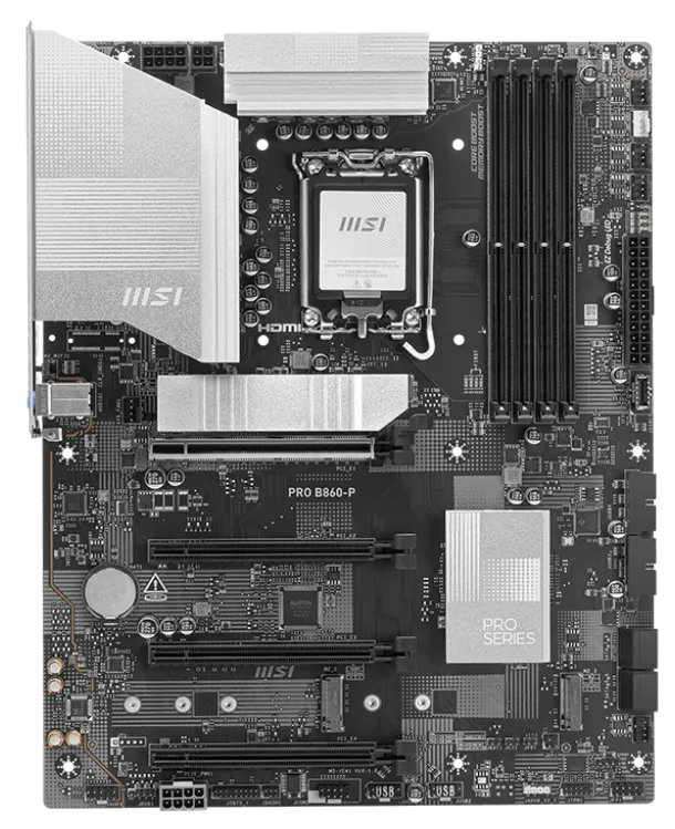 Материнская плата MSI PRO B860-P WIFI LGA1851 4xDDR5 4xSATA3 RAID 3xM.2 HDMI Type-C(Thunderbolt) DP ATX