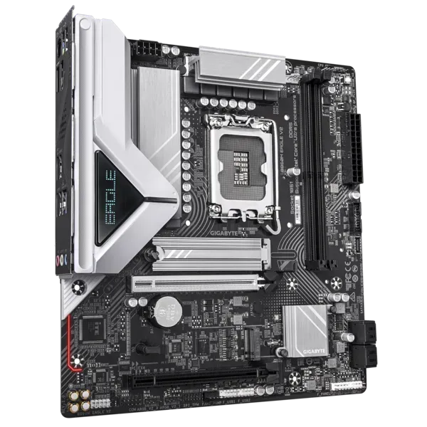 Матплата Gigabyte B860M Eagle V2, iB860, S1851, mATX, 4DDR-5, 2xPCI-Ex16, 4SATA, 2xM.2,HDMI,DP,13USB