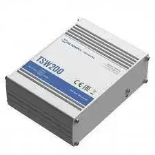 Коммутатор TELTONIKA/TSW200 Неуправляемый (IP30 -40/+75 ̊ C) PoE+/8 x RJ45/10/100/1000Mbps/1-8 ports PoE 802.3af/at (Total 130W)/(2xSFP)/без блока пит