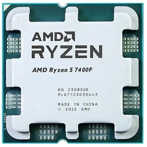 AMD Ryzen 5 7400F, AM5/6 cores/Zen4/3.7GHz/32MB L3/5nm/65W, OEM