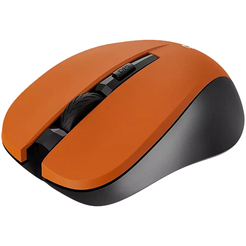 CNE-CMSW1O CANYON мышь, цвет - оранжевый, беспроводная 2.4 Гц, DPI 800/1000/1200 DPI, 3 кнопки и колесо прокрутки, прорезиненное покрытие