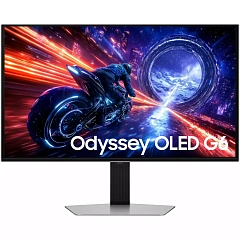 Игровой монитор Odyssey OLED G6 QHD 27" SAMSUNG LS27FG602SIXCI OLED 2K QHD (2560x1440) 500Hz 0.03мс 300кд/м2 1млн.:1xDP, 2xHDMI 2xUSB3.2 1xUSB-B Черный