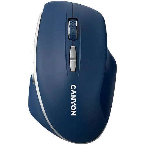CANYON MW-21, 2.4 GHz  Wireless mouse ,with 7 buttons, DPI 800/1200/1600, Battery: AAA*2pcs,Blue,72*117*41mm, 0.075kg