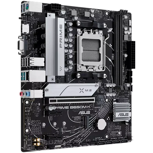 ASUS Main Board Desktop Socket AM5 AMD B650 Chipset 2 x DIMM, Max. 96GB, DDR5 1 x VGA port 1 x HDMI 2 x M.2 slots 4 x SATA micro-ATX Form Factor