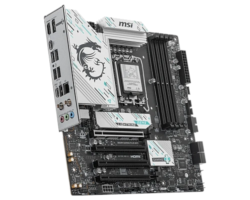 Материнская плата MSI B860M GAMING PLUS WIFI LGA1851 4xDDR5 4xSATA3 RAID 3xM.2 HDMI DP 2xType-C(1xThunderbolt) 6xUSB mATX