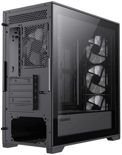 Корпус GameMax Destroyer TGB, Midi Tower, m-ATX, Black, 2x3.5"/3x2.5", 2xUSB2.0, USB3.0