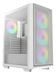 Корпус Ocypus Gamma C60 WH ARGB ATX/mATX/ITX 3xUSB Белый, Предустановленно 4x120мм ARGB Fans, Gamma-C60-WHG400XX-GL
