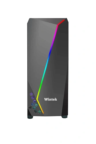 Корпус Wintek Arrow K163 TG, Midi Tower, ATX, Black, 2x3.5"/2x2.5", 2xUSB, USB3.0, RGB