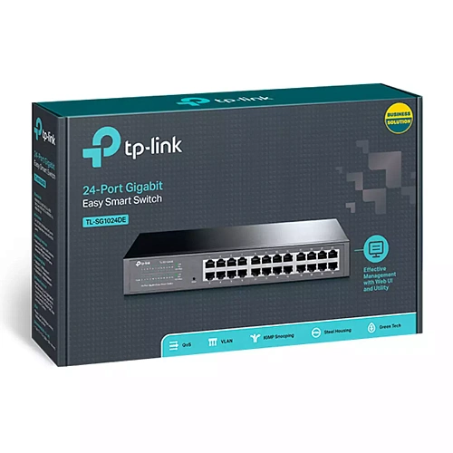 Коммутатор Easy Smart GbE 24-портовый Tp-Link TL-SG1024DE