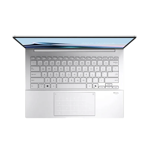 Ноутбук Asus 90NB14W2-M00LP0 Zenbook 14 UX3405CA-PP157W 14" 3К (2880 x 1800)  OLED 120Hz/Intel ARL H Core Ultra 9 /16GB/1TB SSD/Intel Arc Graphics/Wi-Fi 7/BT5.4/IR+FHD Camera/BKLT/Windows 11 Home/1Y/Foggy Silver