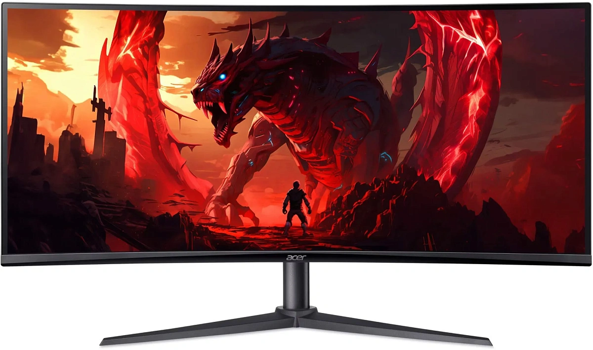 Монитор 34" Acer Nitro XZ340CUJ0bmiiphx Curved, Black,VA,3440x1440@120Hz,250кд/м2,4000:1,1ms,HDMI,DP