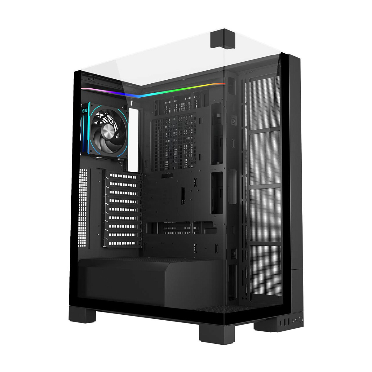 Корпус FSP U691-BP, Ultra Tower, ATX, Black, 4х2.5"/3x3.5", 2xUSB3.0, USB-C, RGB