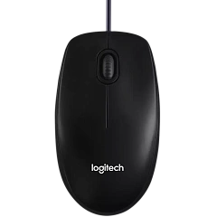 Мышь Logitech B100 Black (черная, оптическая 800dpi, USB, 1.8м) (арт. 910-003357, M/N: M-U0026)