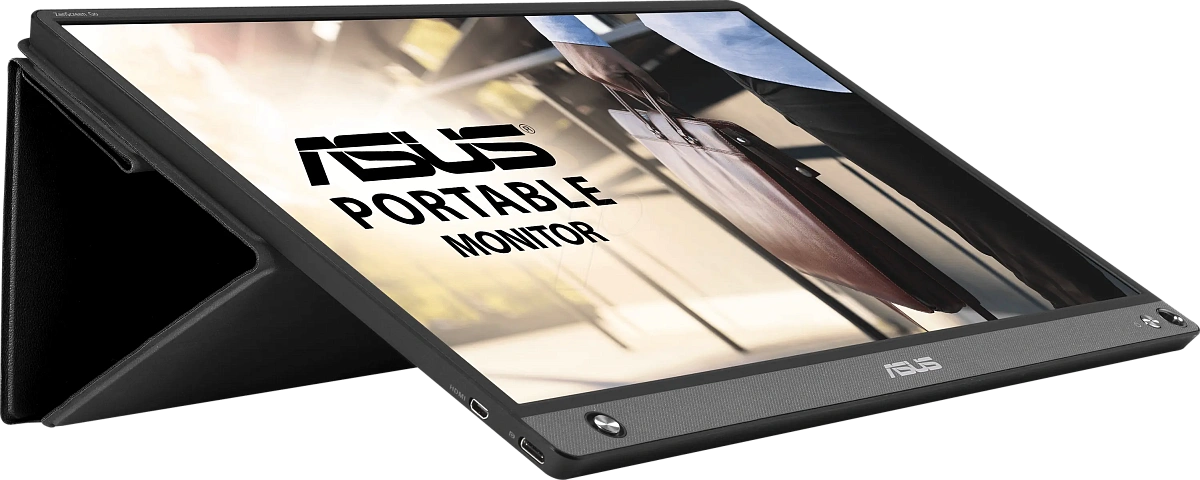 Монитор 15.6" Asus ZenScreen GO MB16AHP, Black-Gray, IPS, 1920x1080@60Hz, 220кд/м2, 700:1, microHDMI