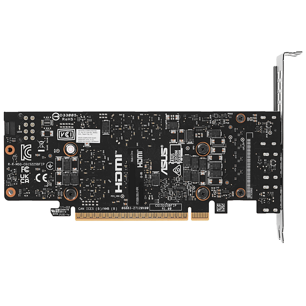 Видеокарта ASUS GeForce RTX5060 LP BRK OC Edition, 8GB GDDR7 2xHDMI DP RTX5060-O8G-LP-BRK