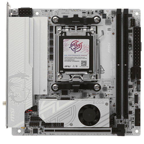 Материнская плата MSI MPG B850I EDGE TI WIFI AM5 B850 2xDDR5 2xSATA RAID 2xM.2 HDMI Type-C mTX