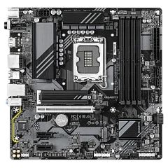 Матплата Gigabyte B760M DS3H WiFi6E Gen5, iB760,S1700,mATX,4DDR-5,4SATA,2xM.2,HDMI,2xDP,9USB