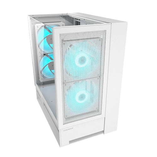 Корпус Cougar OmnyX, Midi Tower, ATX, White, 2x3.5"/2x2.5" HDD, 4xUSB3.0, 2xUSB-C