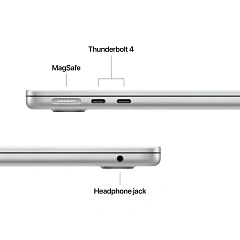 13-inch MacBook Air: Apple M4 chip with 10-core CPU and 8-core GPU, 16GB, 256GB SSD - Silver,Model A3240